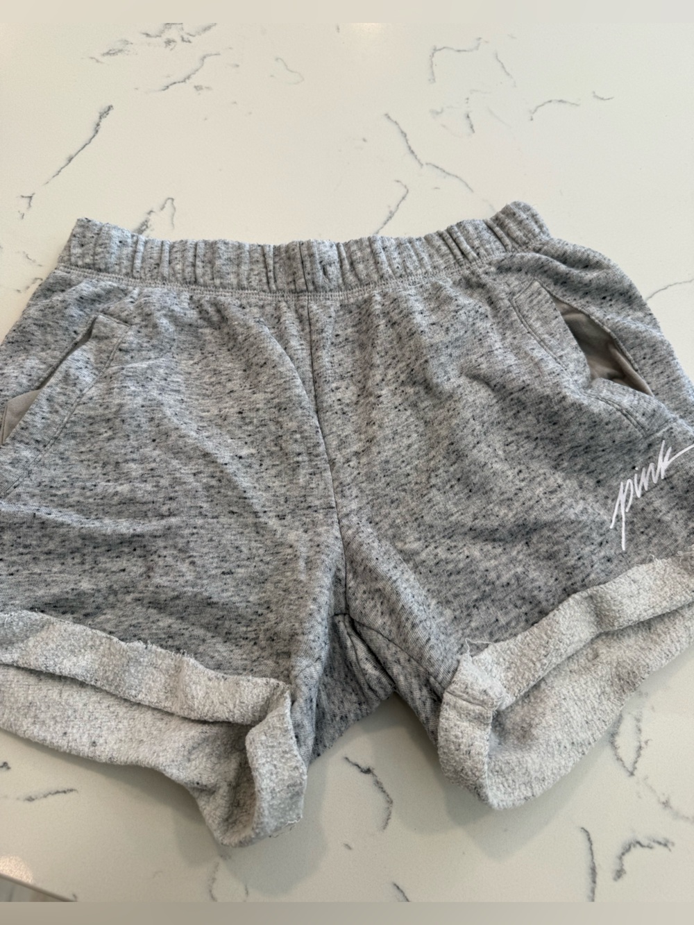 PINK Victoria's Secret Heather Gray Cozy Shorts
